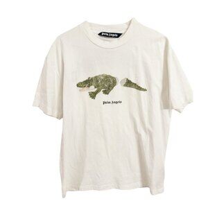 Unisex Palm Angels White Crocodile T-Shirt